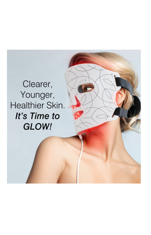 Masque LED multicolore - Lumière rouge, bleue et infrarouge - Visage