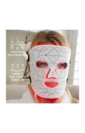 Masque LED multicolore - Lumière rouge, bleue et infrarouge - Visage
