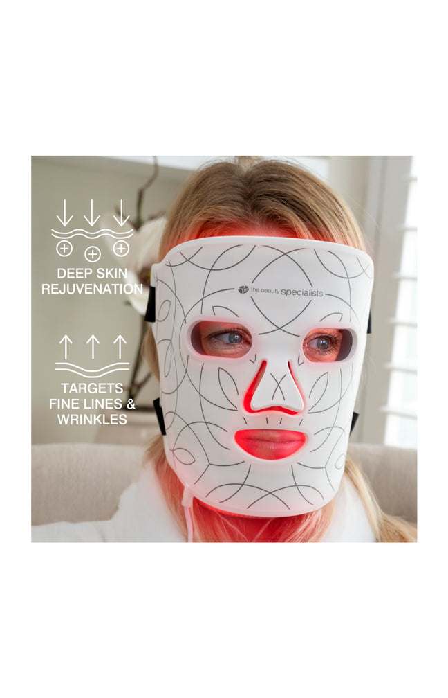 Masque LED multicolore - Lumière rouge, bleue et infrarouge - Visage