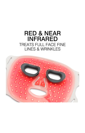 Masque LED multicolore - Lumière rouge, bleue et infrarouge - Visage
