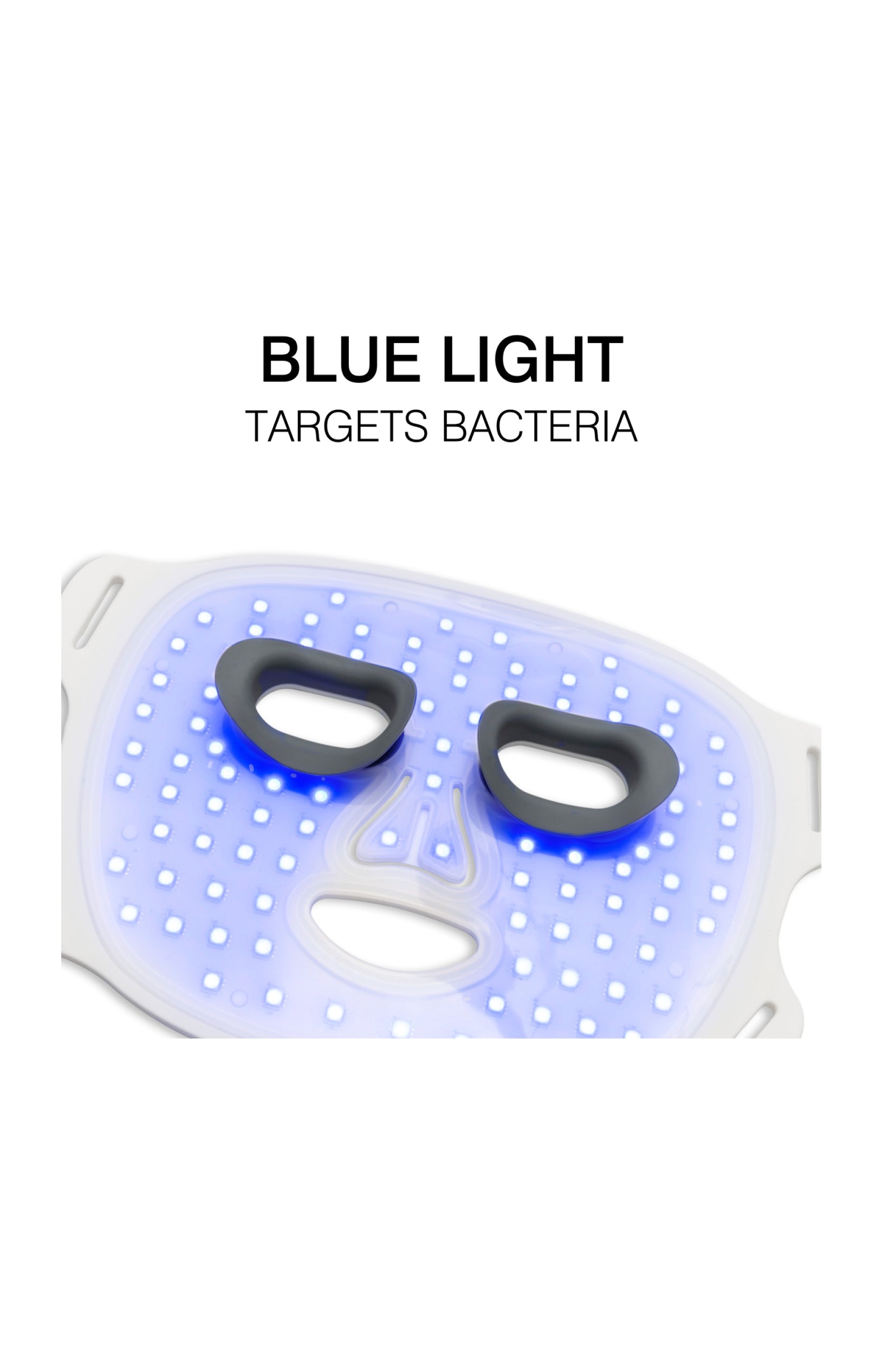 Masque LED multicolore - Lumière rouge, bleue et infrarouge - Visage