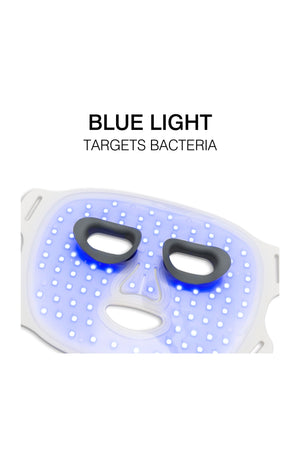 Masque LED multicolore - Lumière rouge, bleue et infrarouge - Visage