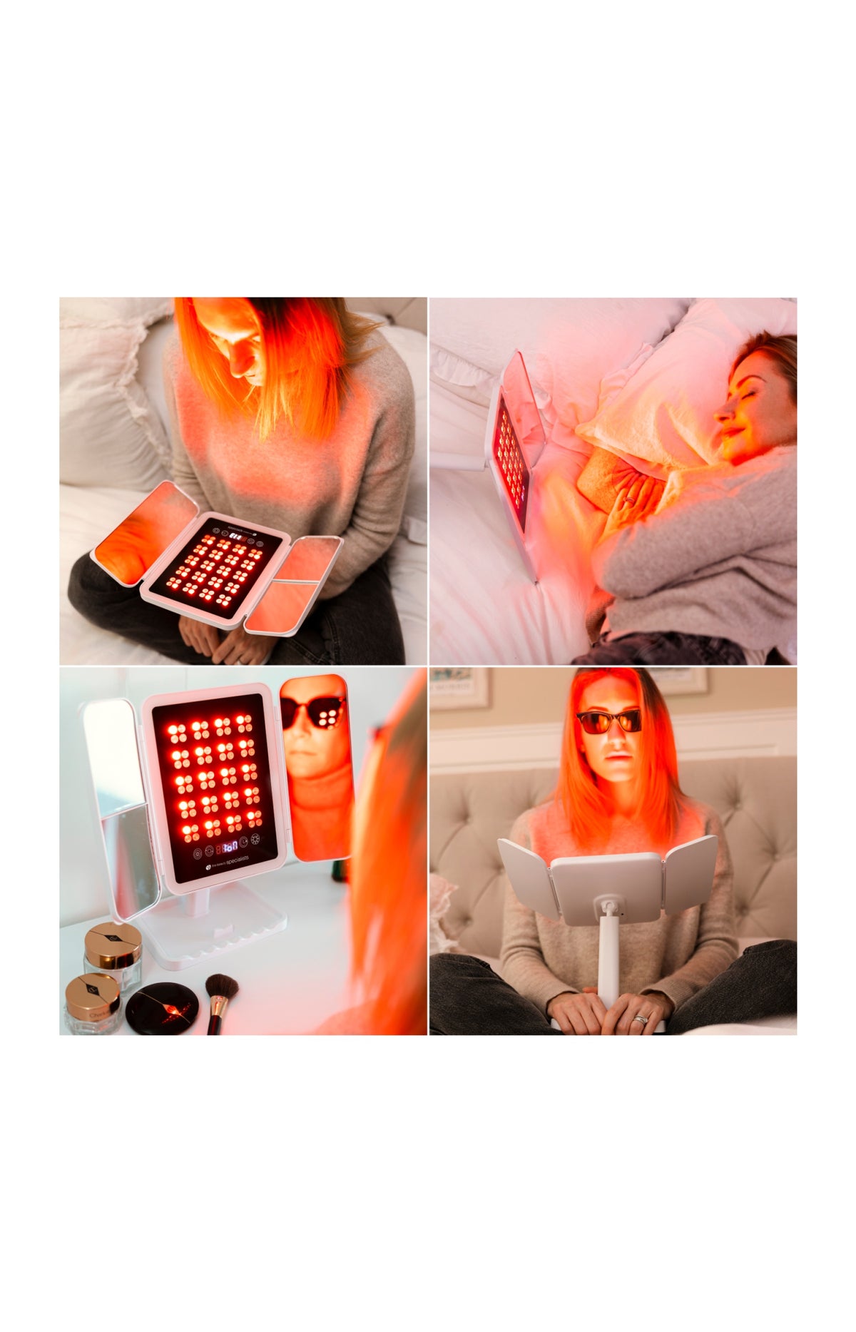 Miroir de beauté LED - Luminothérapie - Visage