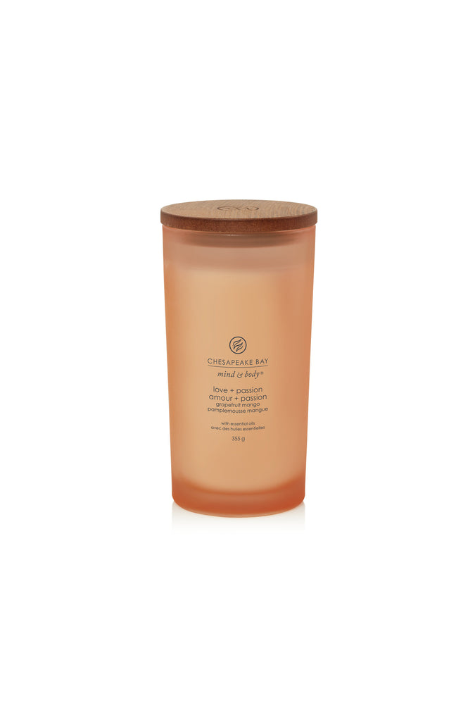 Bougie gobelet - Amour & Passion - Grand modèle - 355 g