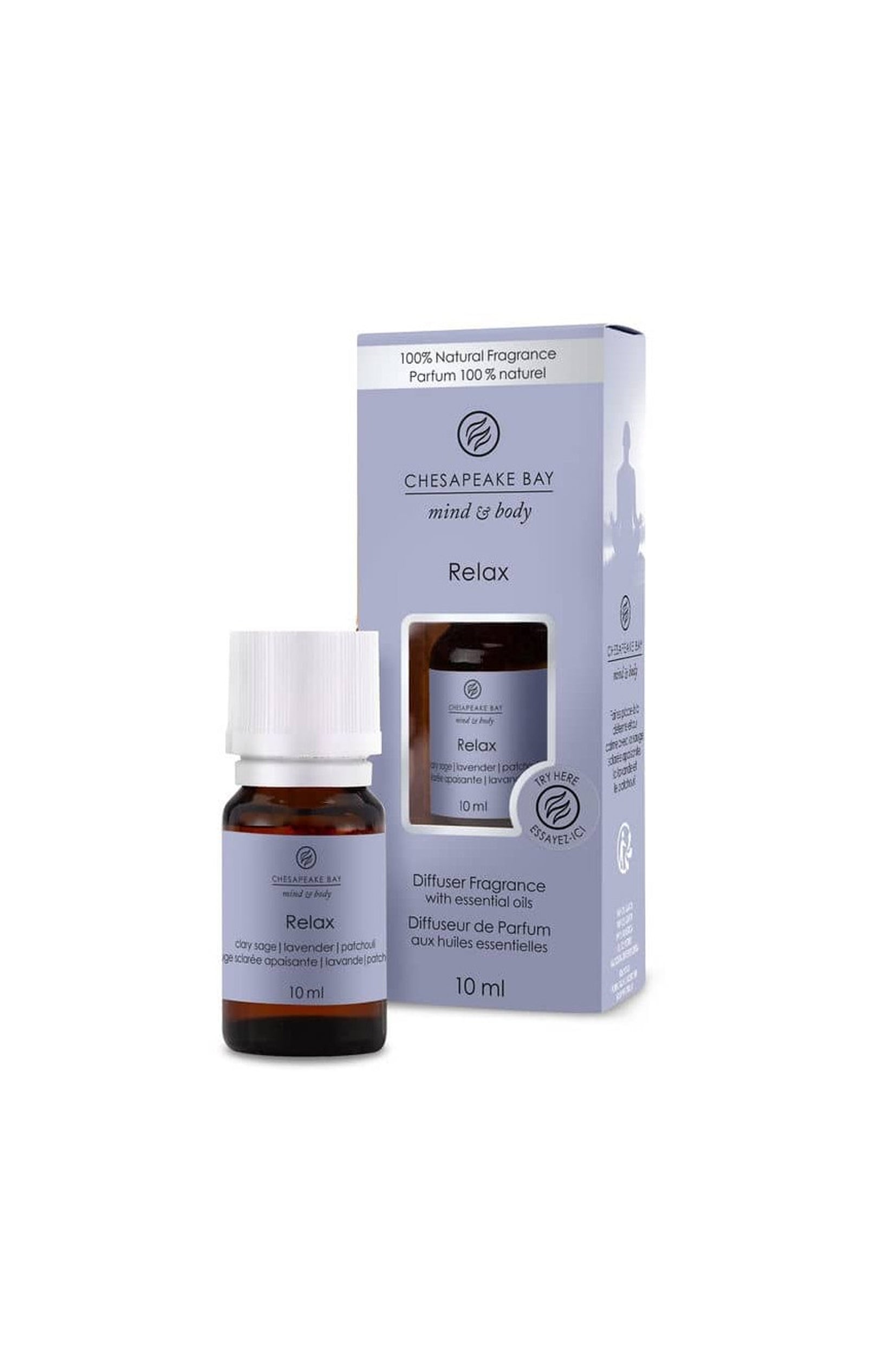 Diffuseur de parfum - Relaxation - Huiles essentielles - 10 ml