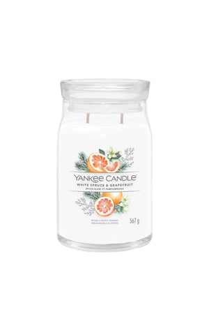 Bougie signature gobelet - Epicéa & pamplemousse - Grand modèle - 567 g