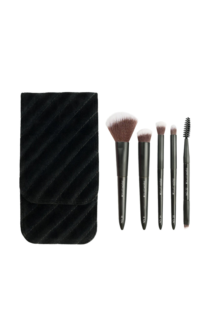 Set - pinceaux visage & yeux - Format voyage
