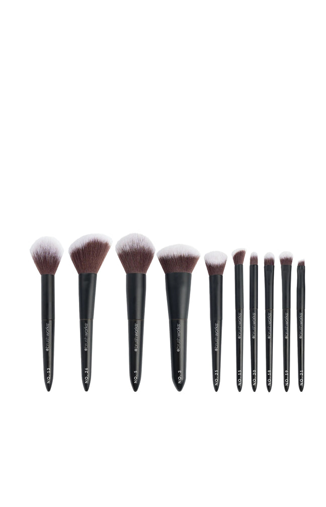 Set - 10 pinceaux - format mini voyage