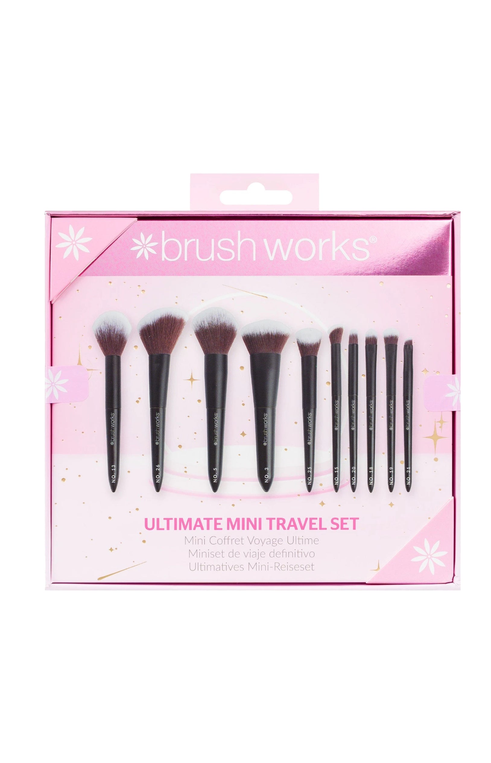 Set - 10 pinceaux - format mini voyage
