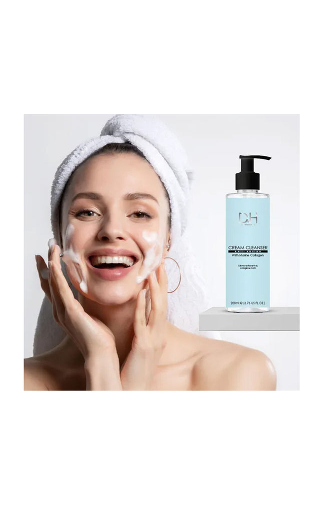 Crème nettoyante - Collagène marin - Visage - 200 ml