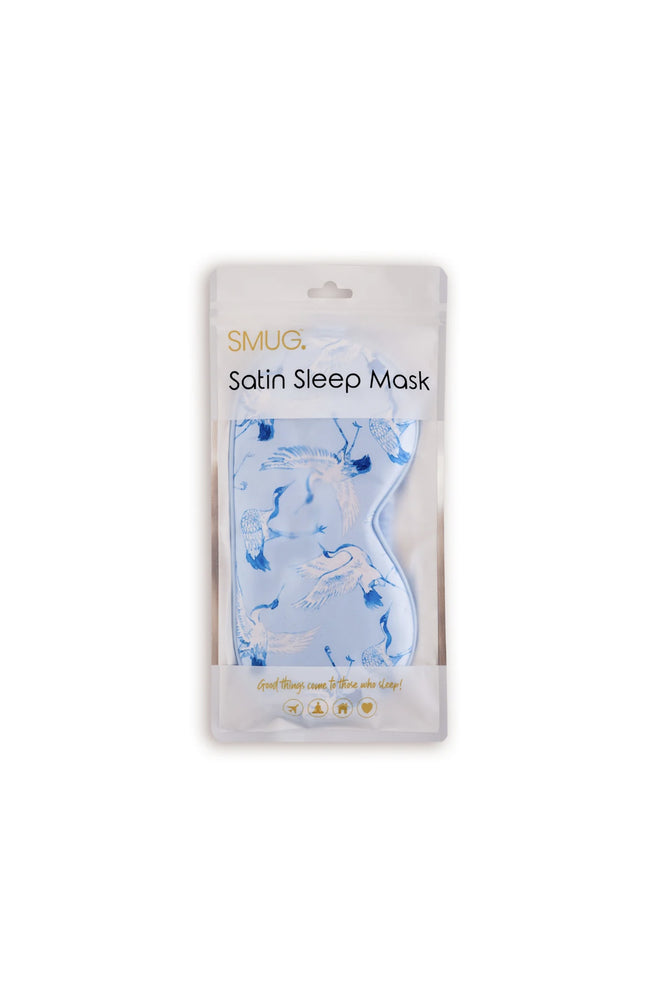 Masque de sommeil - Satin - Bleu