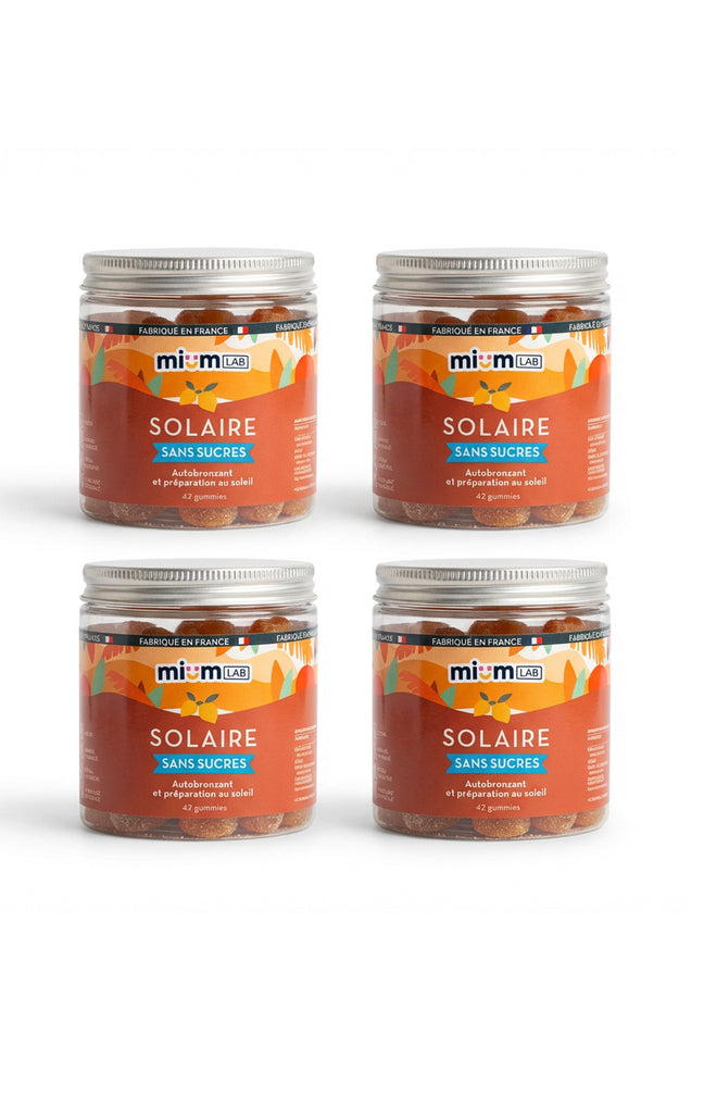 Cure gummies solaire - Autobronzant & préparation au soleil - Citron - Sans sucres - 3 mois