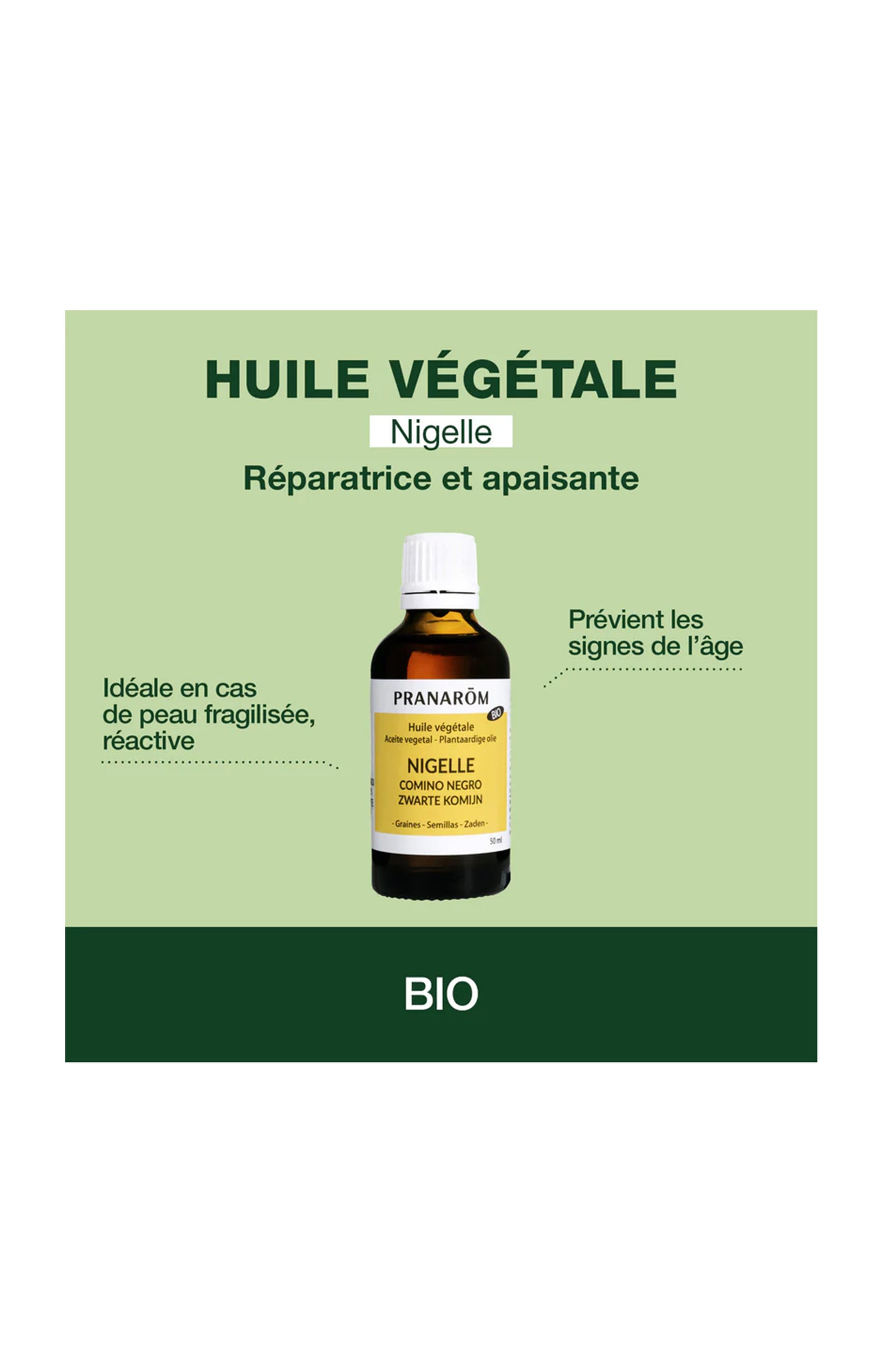 Huile végétale bio - Nigelle - 50 ml