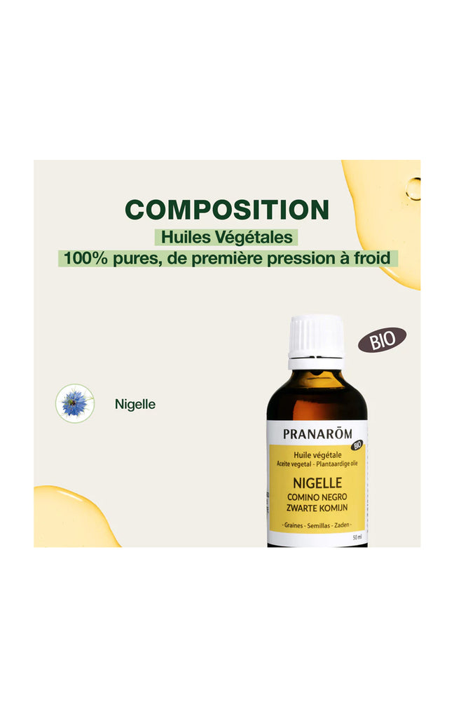 Huile végétale bio - Nigelle - 50 ml