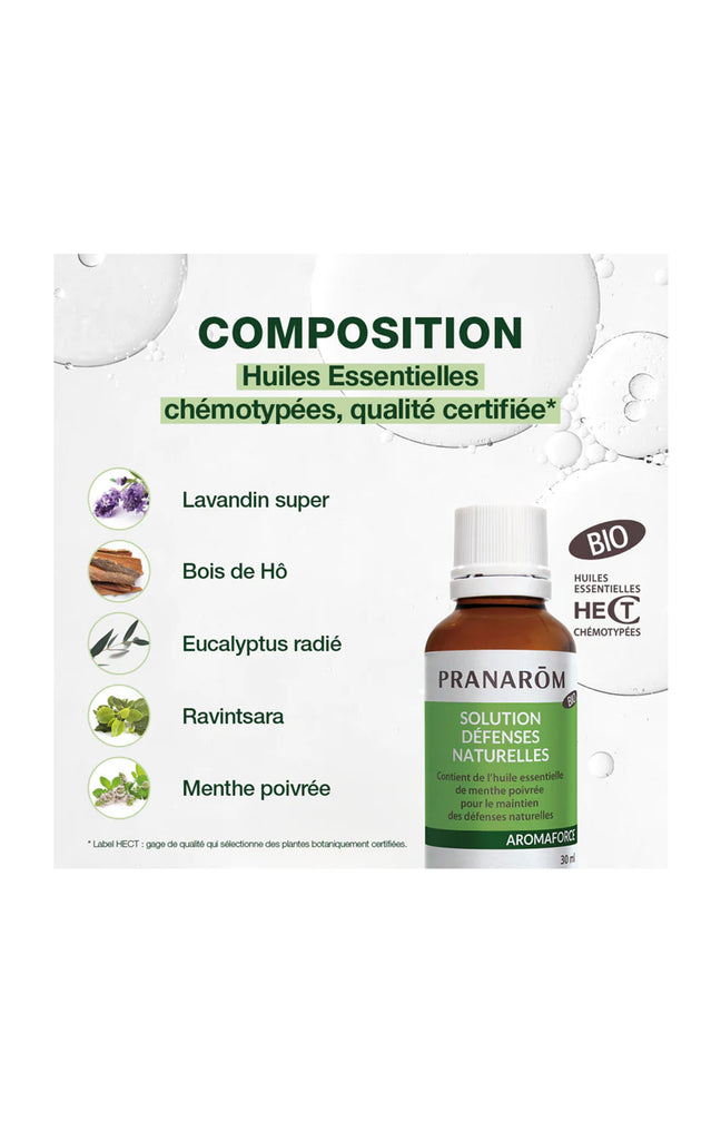 Solution défenses naturelles bio - Aromaforce - 30 ml