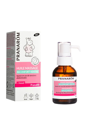 Huile de massage bio - Réconfort ventre - PranaBB - 30 ml