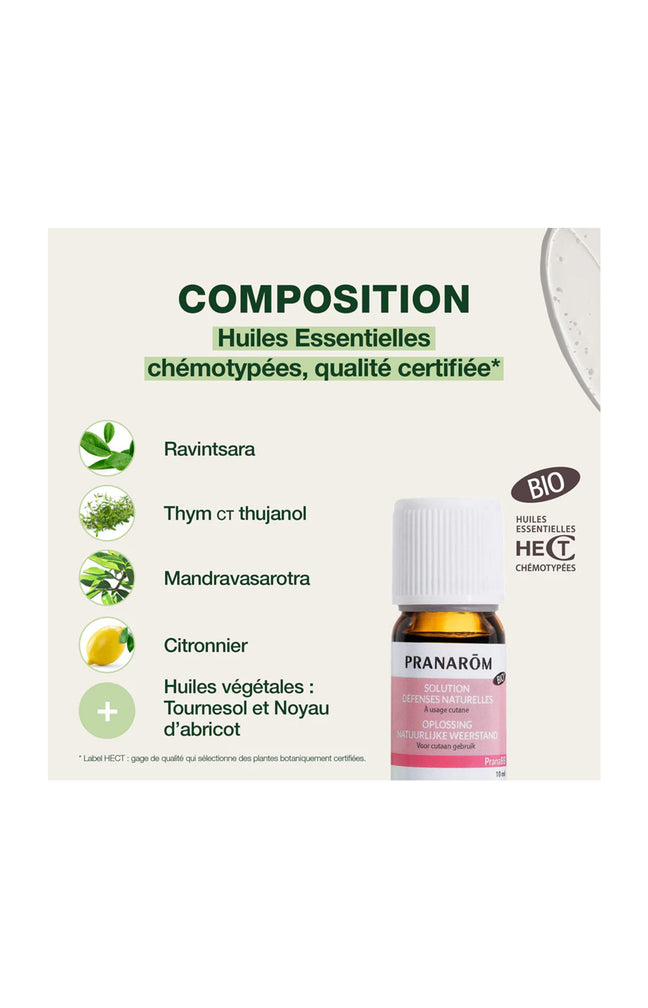 Solution défenses naturelles bio - PranaBB  - 10 ml