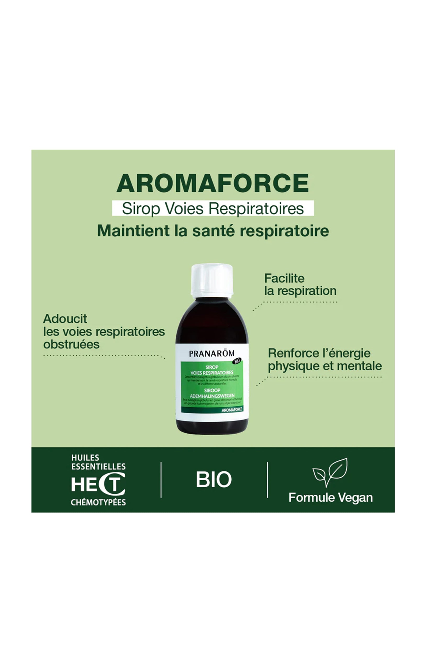 Sirop bio - Aromaforce - Respiration - 150 ml