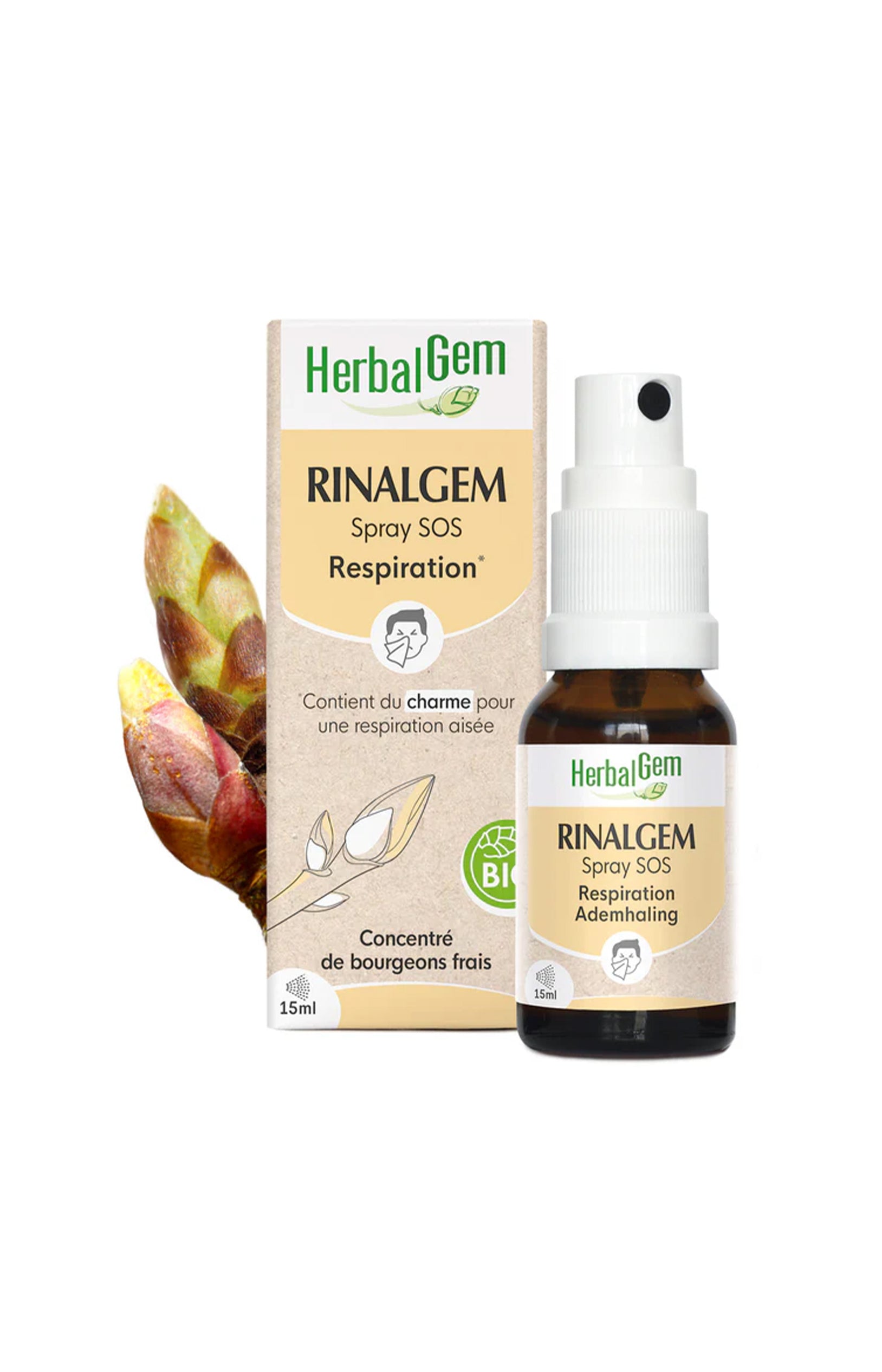 Spray bio - RinalGem - Allergies & irritations respiratoires - 15 ml
