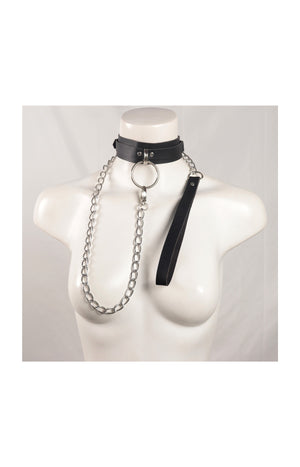 Laisse & collier réglable - Noir