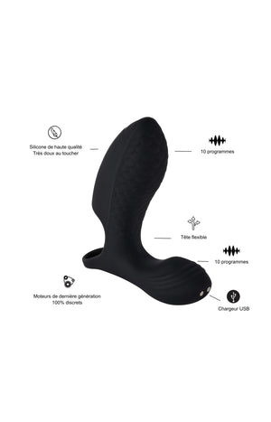 Stimulateur clitoridien et vibromasseur - 10 programmes