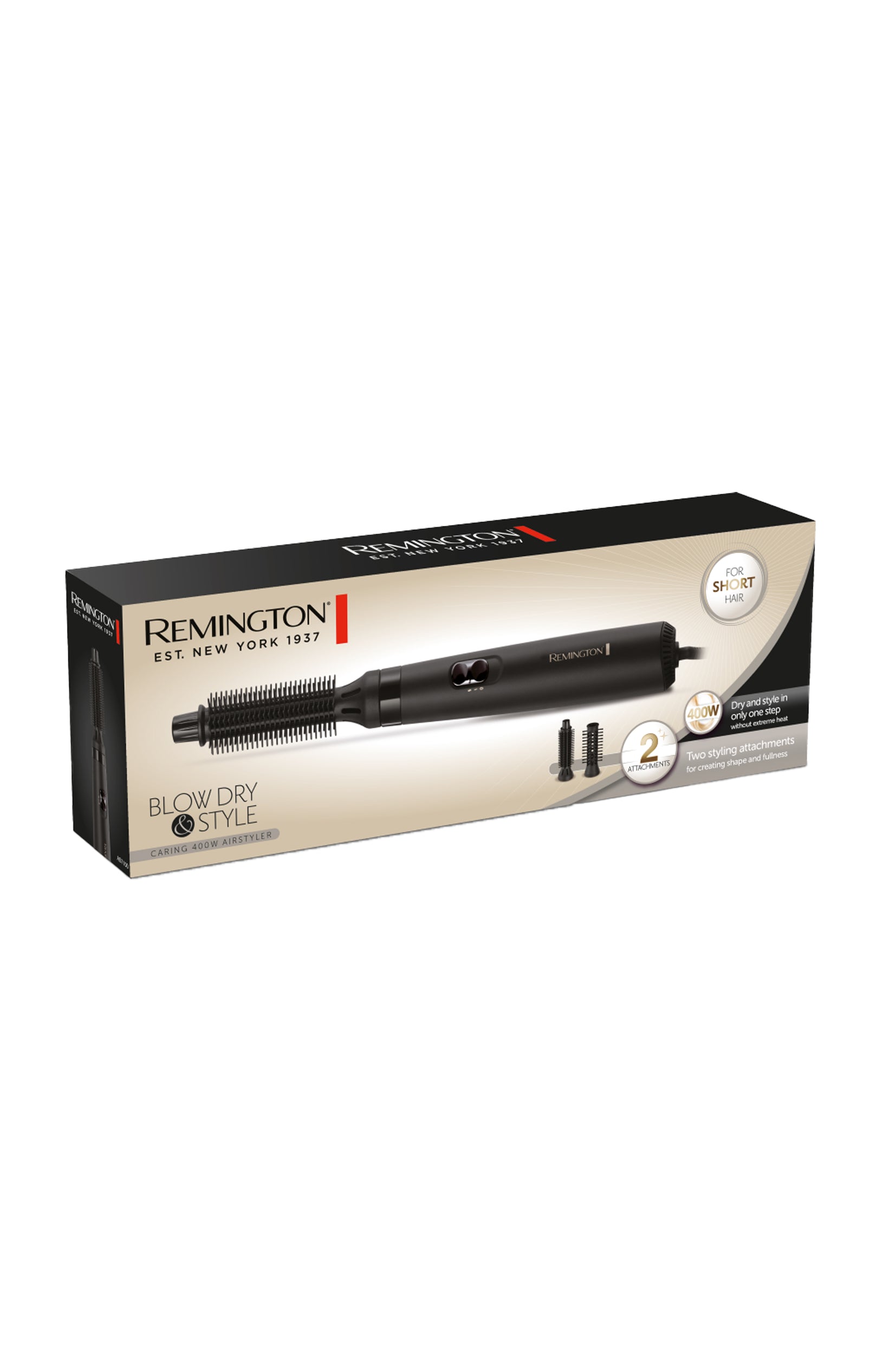 Brosse soufflante - Blow Dry & Style - 400 W - 2 embouts