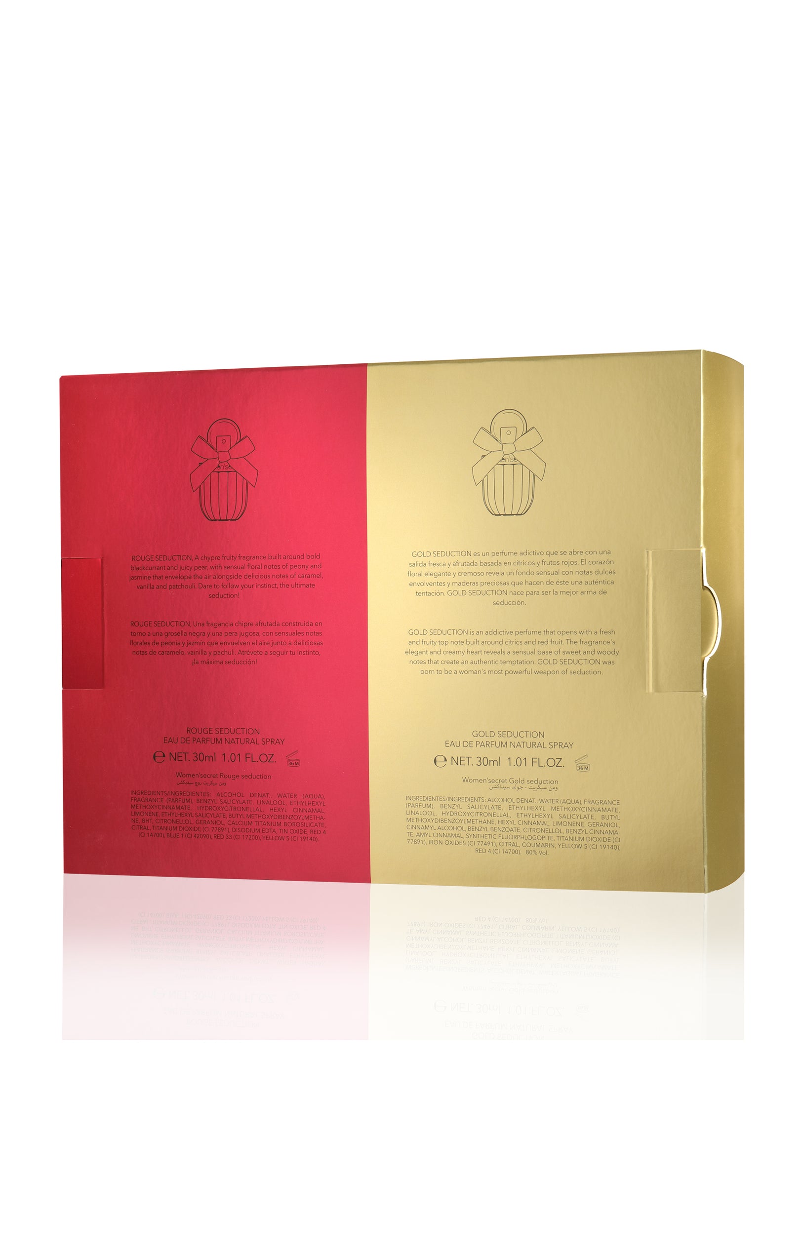 Coffret Rouge & Gold Seduction Eau de parfum - Fruité & Gourmand – 2 x 30 ml