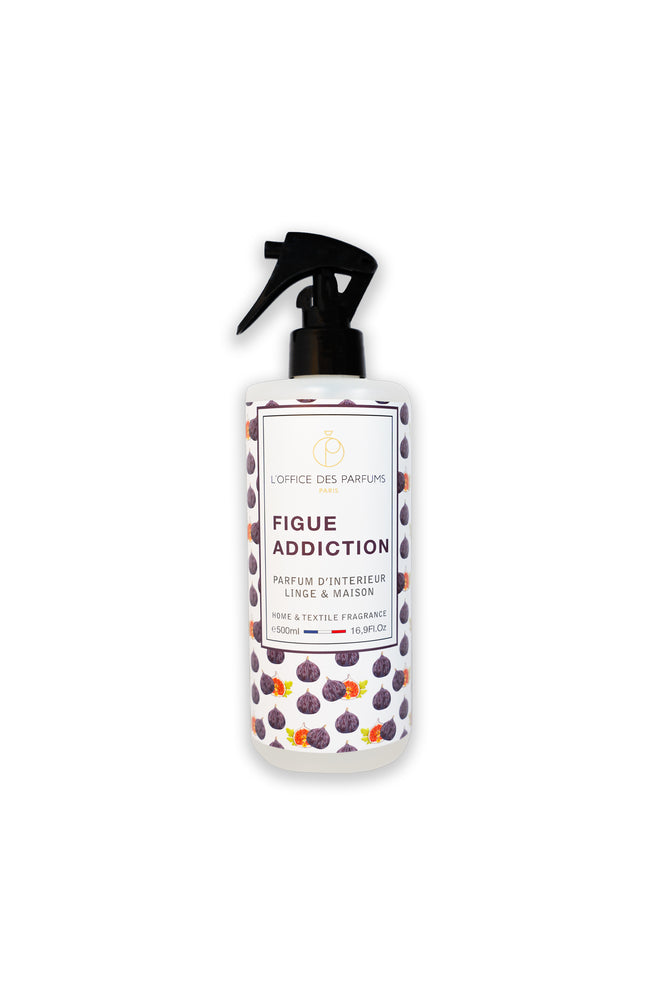 Parfum d'intérieur & de linge - Figue Addiction - Jasmin & bois de figuier - 500 ml