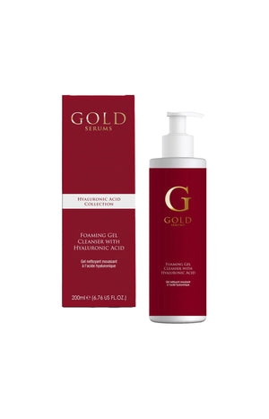 Gel nettoyant moussant - Acide hyaluronique & aloe vera - Visage - 200 ml