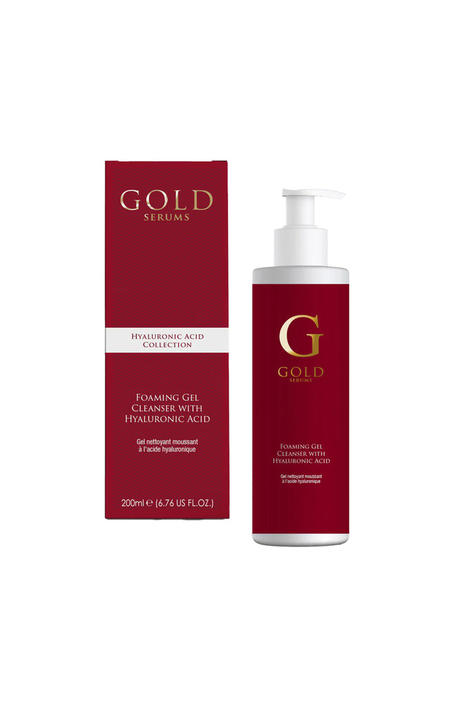 Gel nettoyant moussant - Acide hyaluronique & aloe vera - Visage - 200 ml