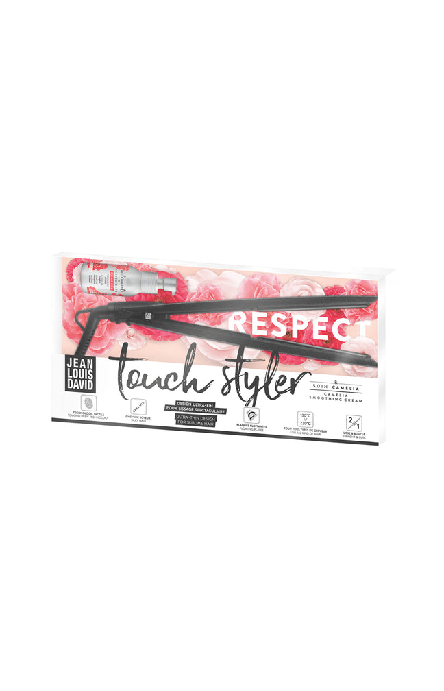 Lisseur professionnel - Plaques titanium - 230°C - Noir