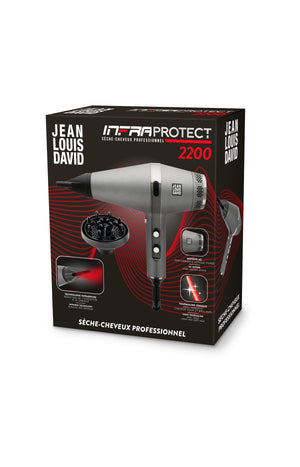 Sèche-cheveux professionnel - Technologie infrarouge - 2200W - Noir