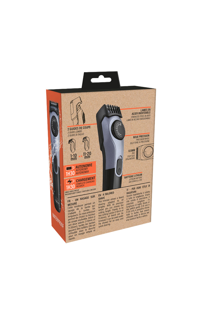Tondeuse - Barbe - Batterie lithium - Noir