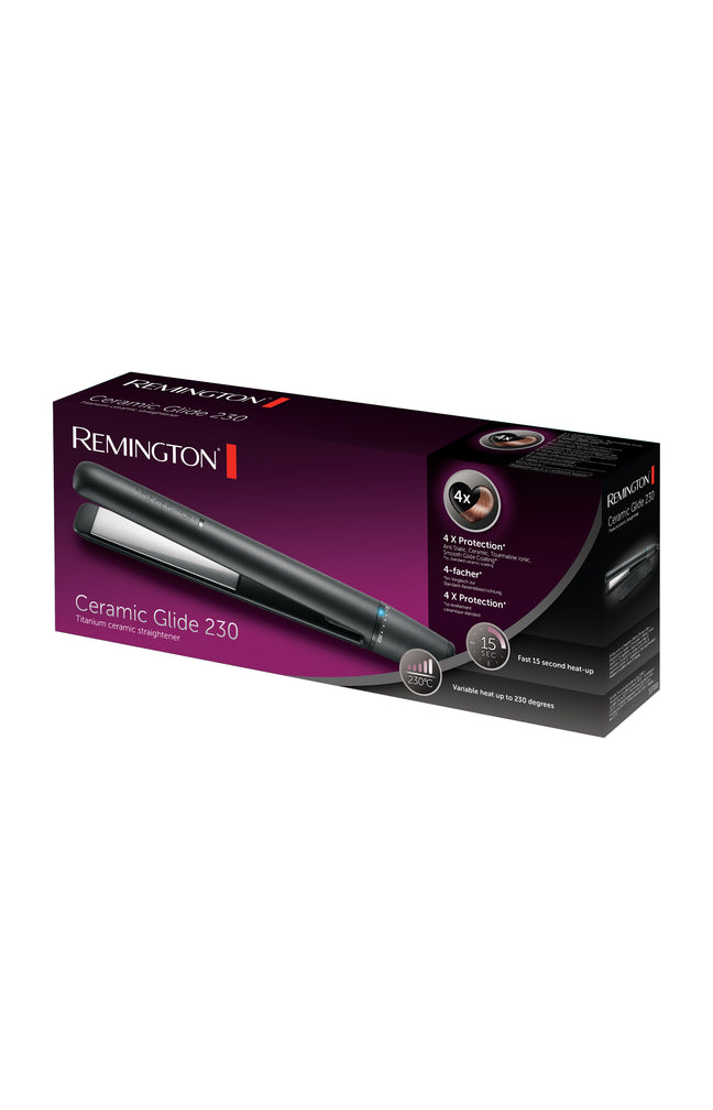 Lisseur professionnel - Ceramic Glide - 230 °C - Noir