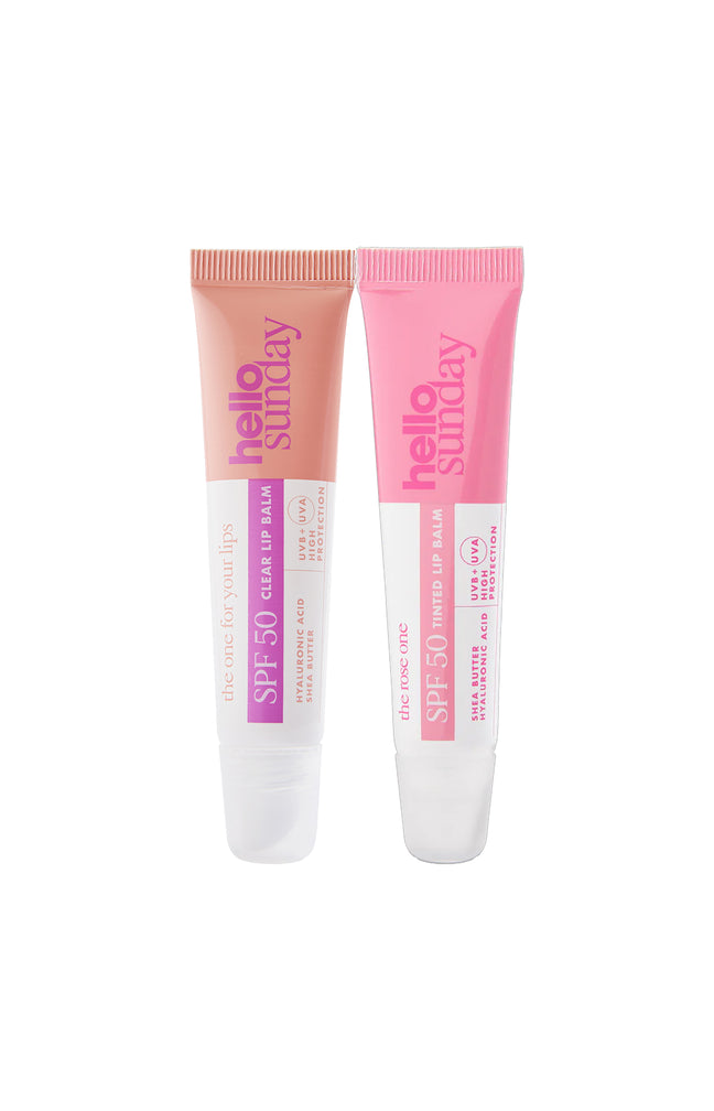 Baumes à lèvres teintés & transparent - 2 x 15 ml