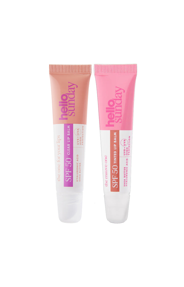 Baumes à lèvres teintés & transparent - 2 x 15 ml