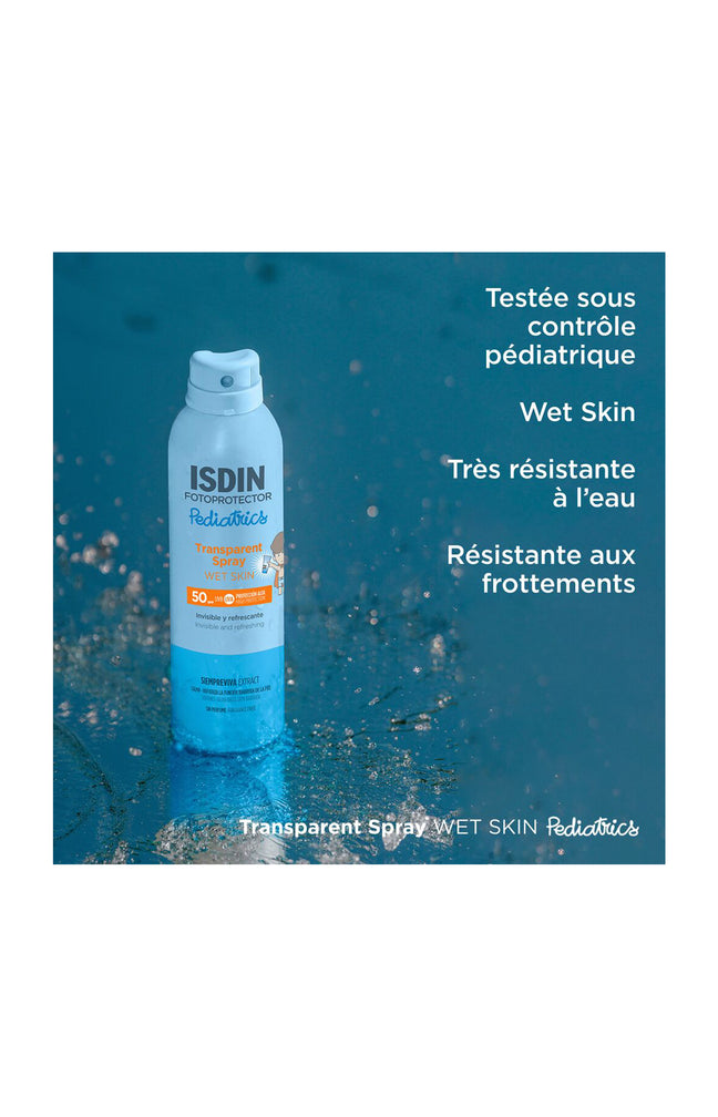 Spray solaire transparent SPF 50 - Pediatrics Wet Skin - Corps - 250 ml - Enfant