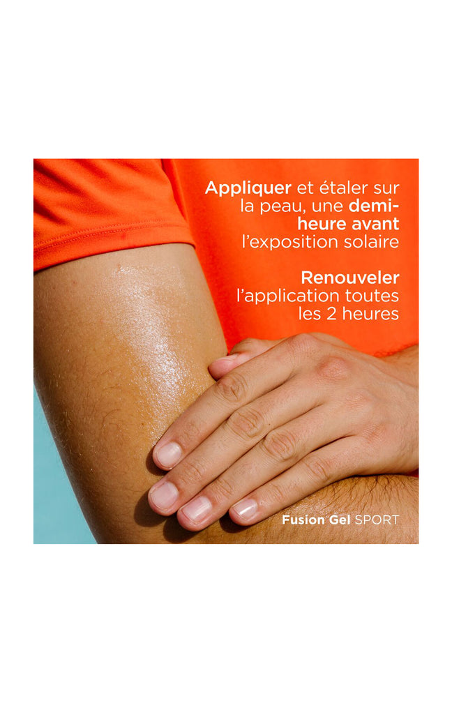 Gel solaire SPF 50 - Fusion Gel Sport - Corps - 100 ml
