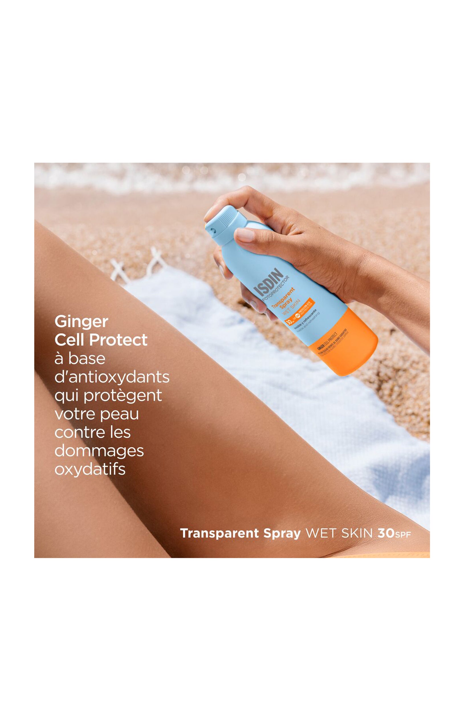 Spray solaire transparent SPF 30 - Wet Skin - Corps - 250 ml