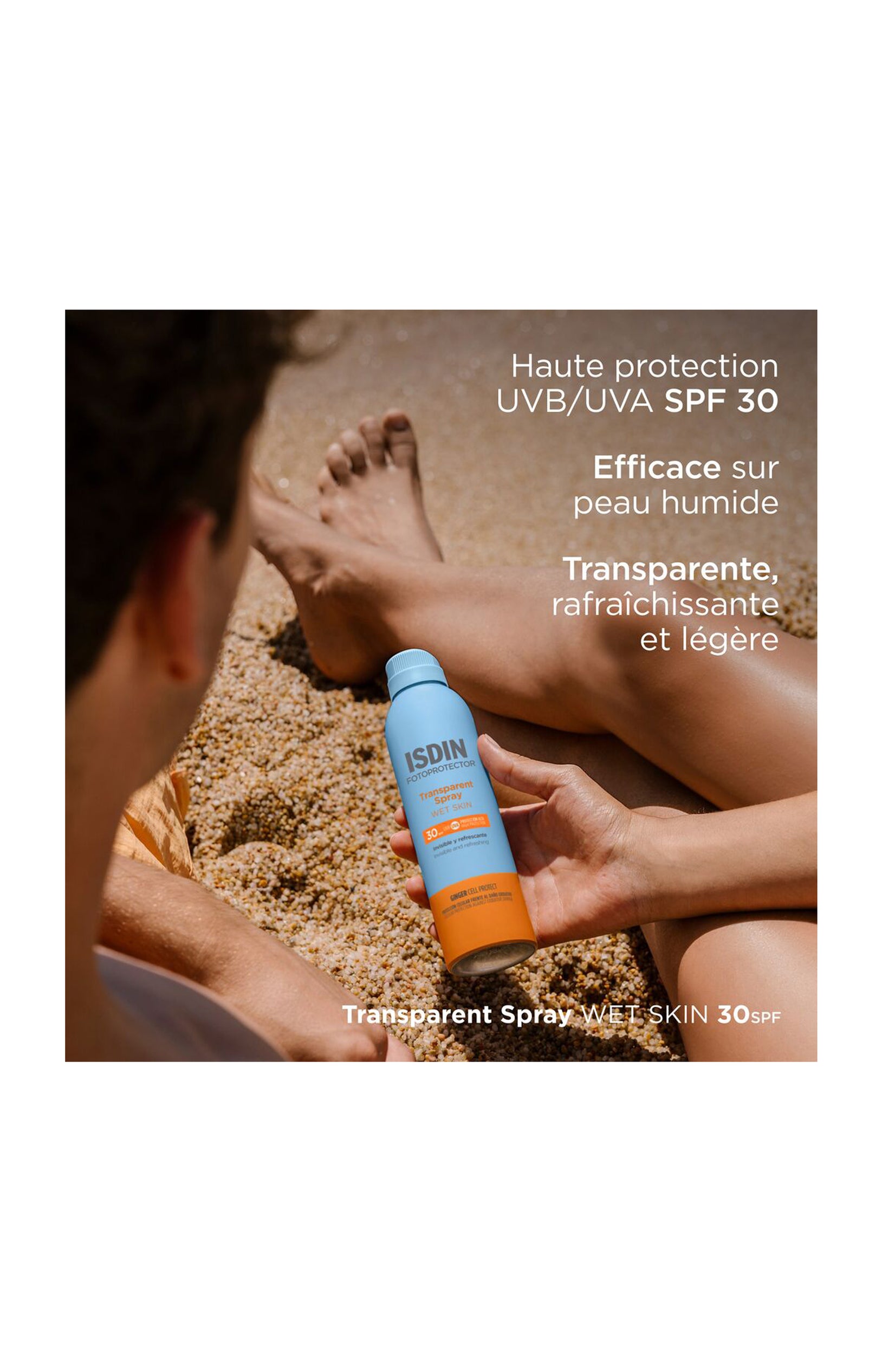 Spray solaire transparent SPF 30 - Wet Skin - Corps - 250 ml
