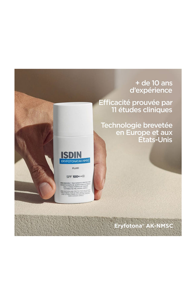 Fluide solaire SPF 100+ - Eryfotona AK-NMSC - Visage - 50 ml