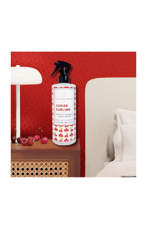 Parfum d'intérieur & de linge - Cerise Sublime - Litchi & bois ambré - 500 ml
