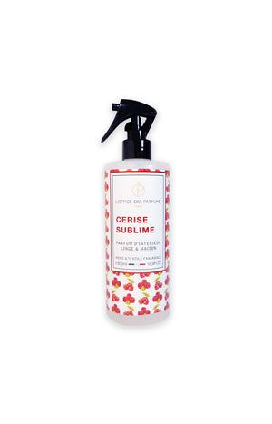 Parfum d'intérieur & de linge - Cerise Sublime - Litchi & bois ambré - 500 ml