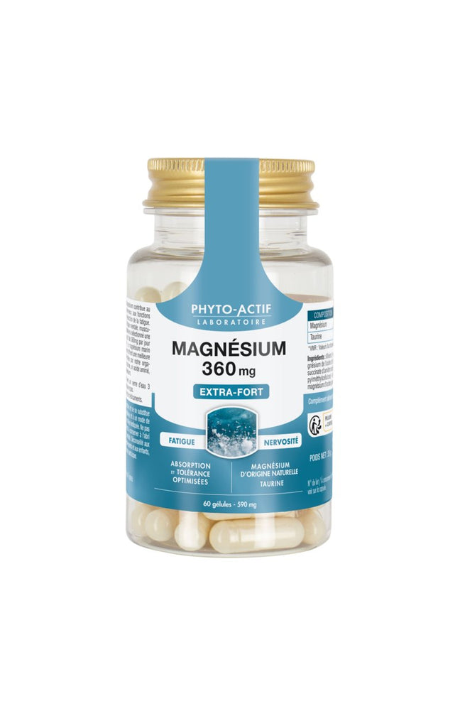 Magnésium 360 mg - Système nerveux - 60 gélules