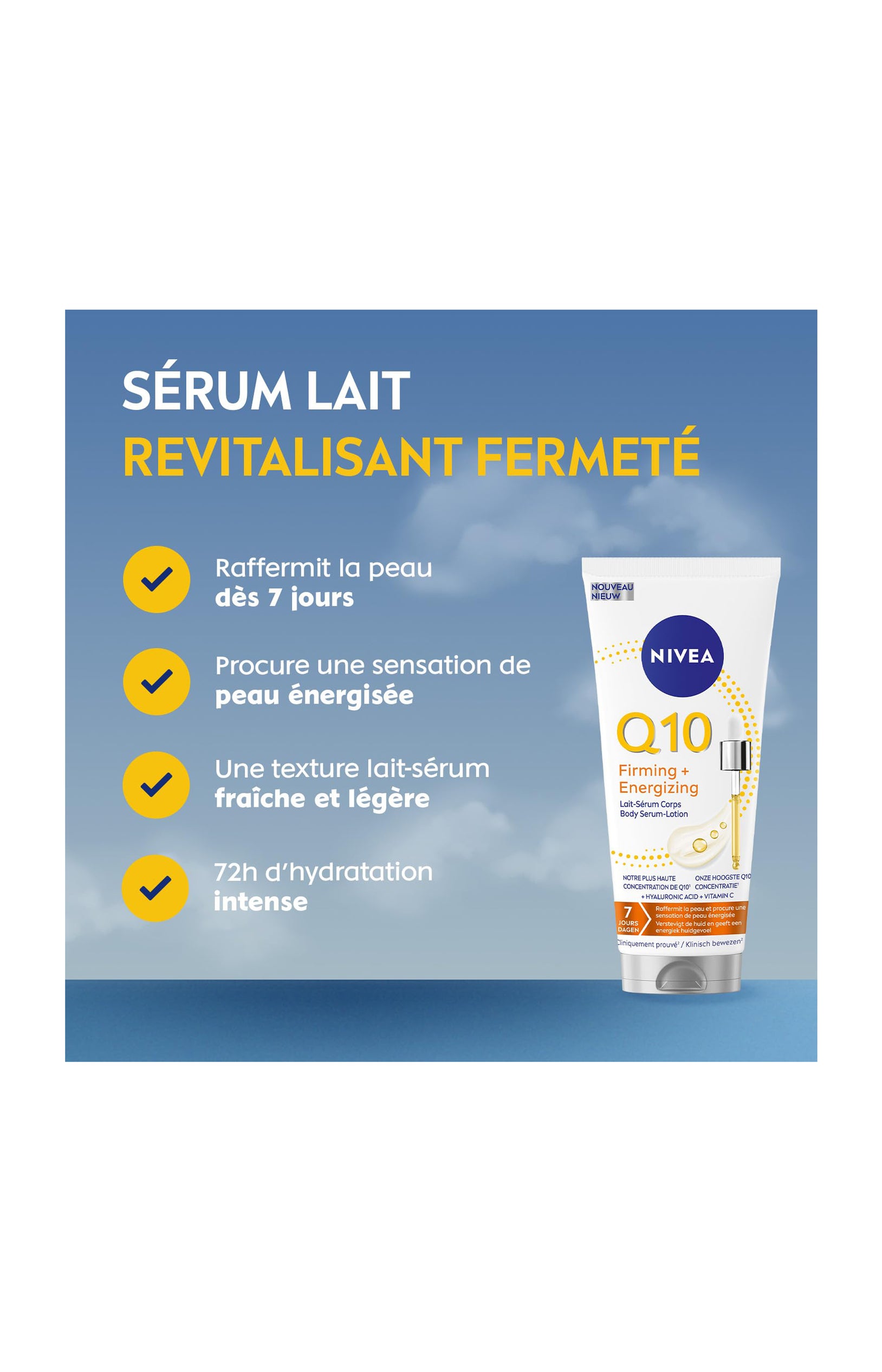 Lait-sérum raffermissant - Q10 & vitamine C - Corps - 200ml