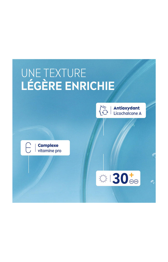 Crème hydratante SPF 30 - Peaux sensibles - Homme - Visage - 50 ml