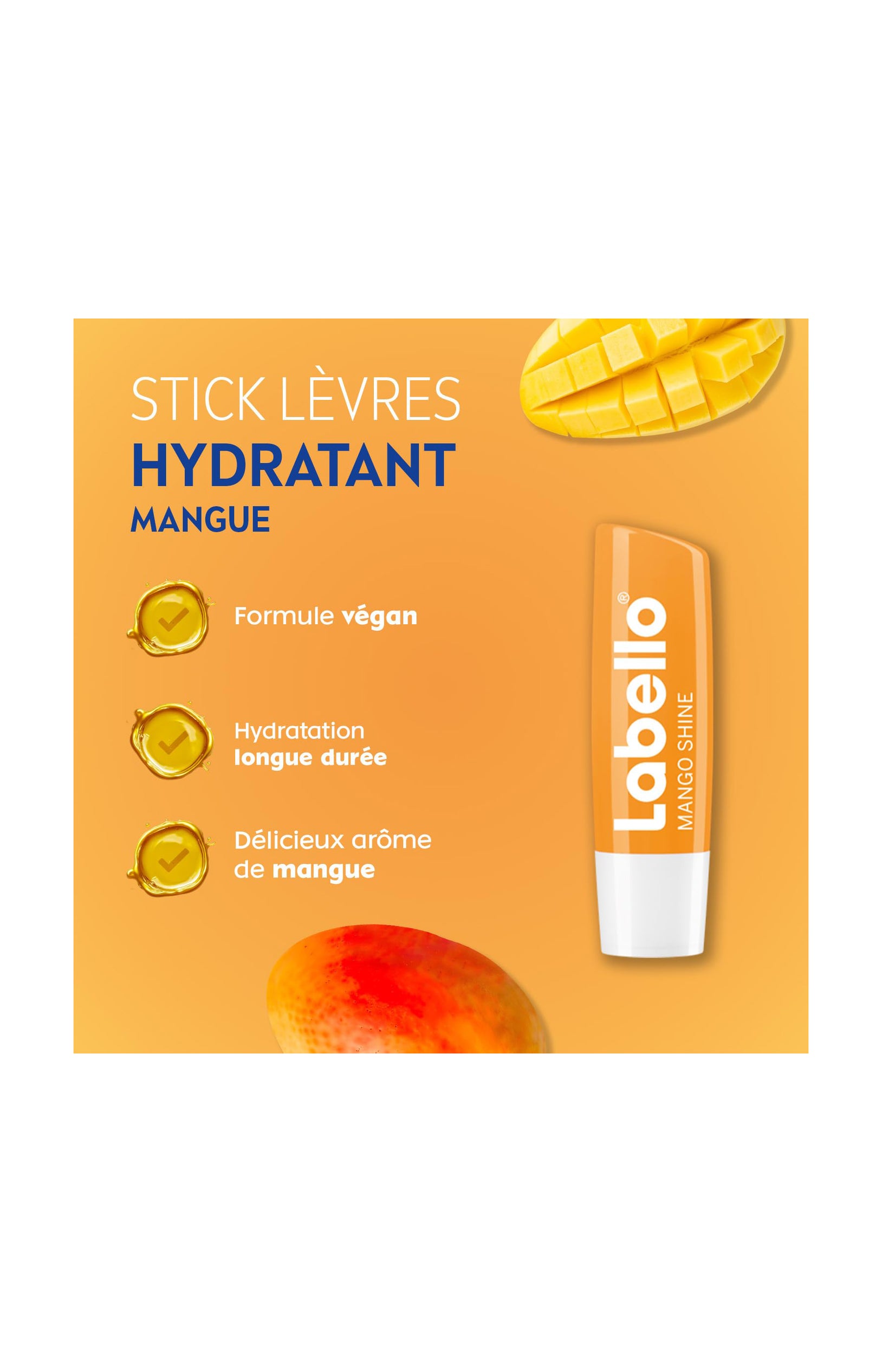 Stick lèvres hydratant - Mangue - Lèvres - 4,8 g