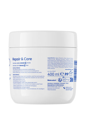 Crème nourrissante - Repair & Care - Peaux extra sèches - Visage & corps - 400 ml