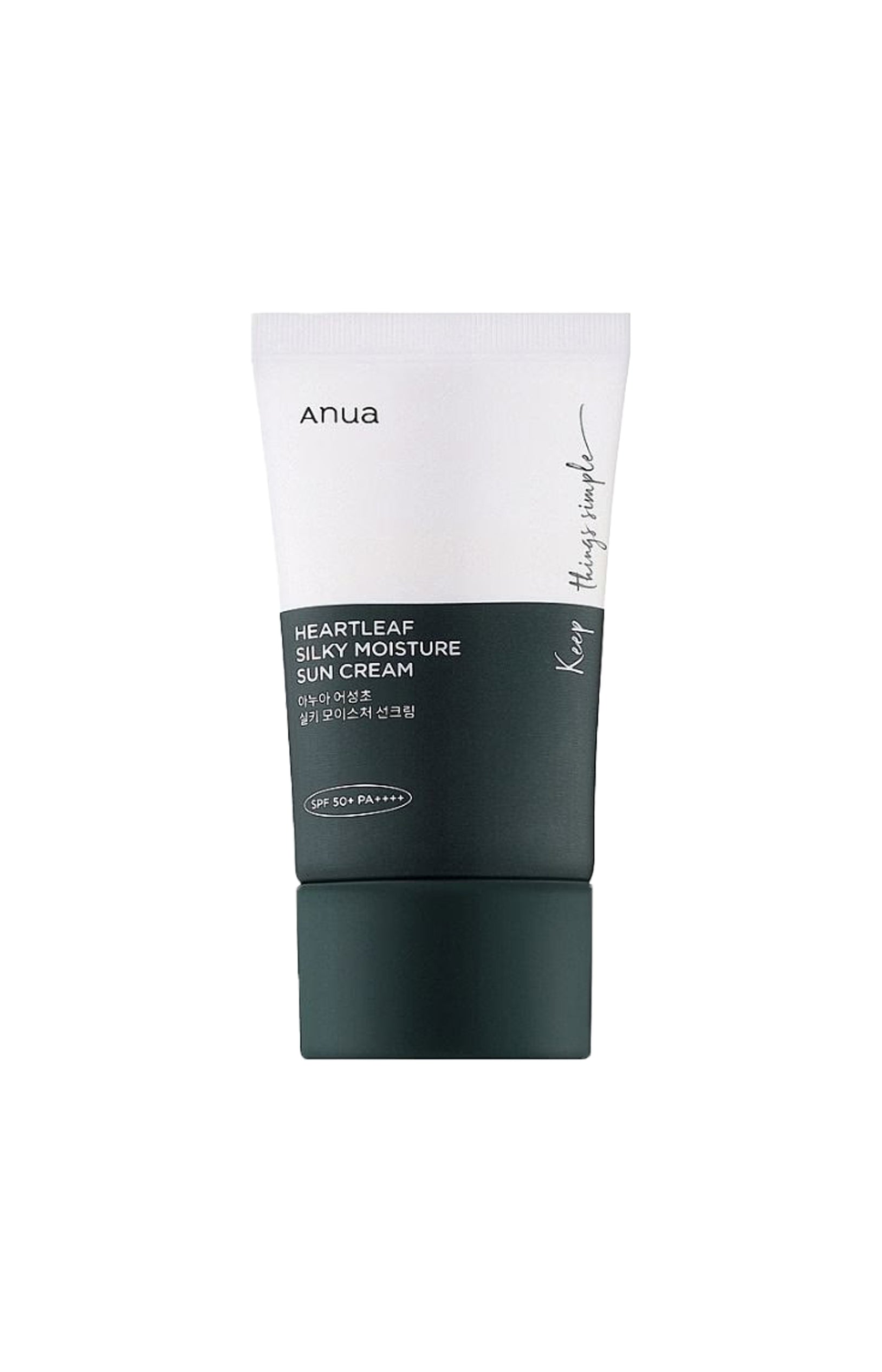 Anua - Crème solaire SPF 50+ - Heartleaf - Peaux sensibles - 50 ml