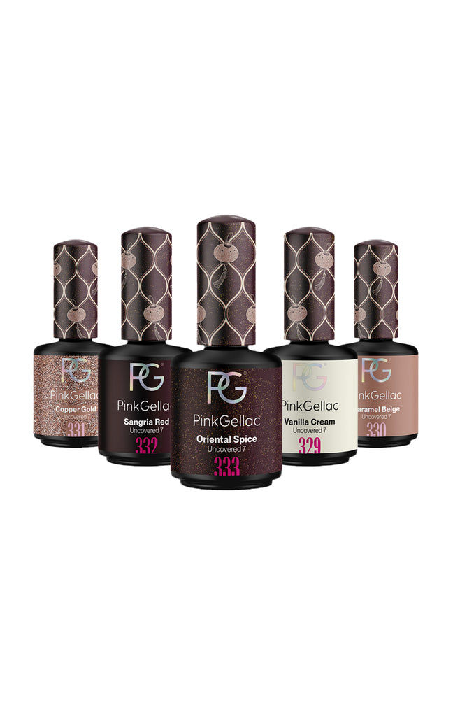 Coffret vernis semi-permanents - Uncovered7 - 5 x 10 ml